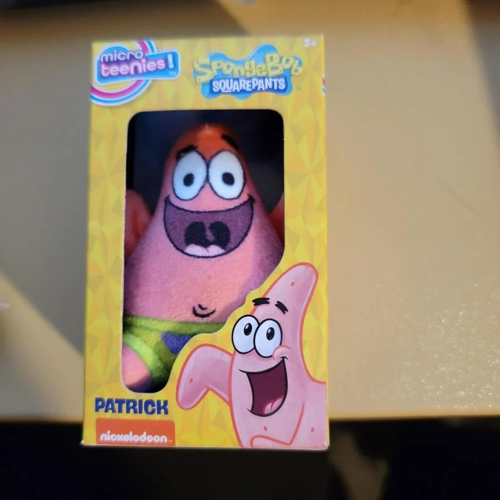 Nickelodeon Micro Teenies Patrick Star Kids OS Pink New SpongeBob Plush Figure